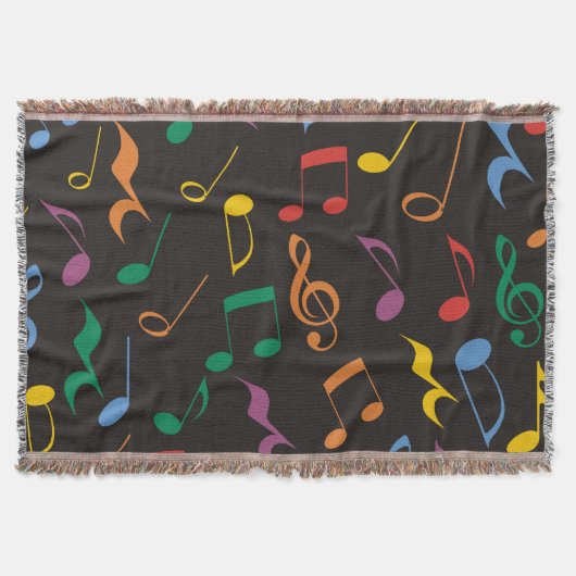 Farbige Musiknoten Decke (Vorderseite)