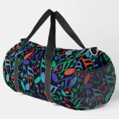 Farbige Musiknoten Duffle Bag (Rechte Ecke)