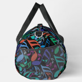 Farbige Musiknoten Duffle Bag (Rechts)
