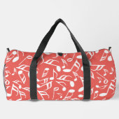 Farbige Musiknoten Duffle Bag (Rückseite)