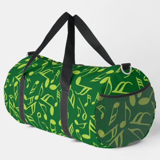 Farbige Musiknoten Duffle Bag (Rechte Ecke)