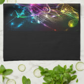 Farbige Musiknoten für Musikfans Handtuch (Gefaltet)