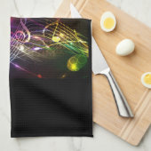 Farbige Musiknoten für Musikfans Handtuch (Viertel Falte)