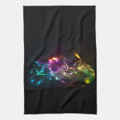 Farbige Musiknoten für Musikfans Handtuch (Vertikal)