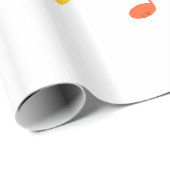 Farbige Musiknoten Geschenkpapier (Rolleneckpunkt)