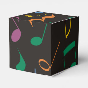 Farbige Musiknoten Geschenkschachtel