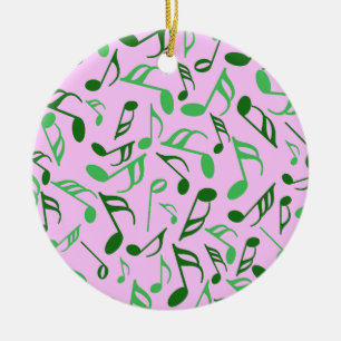 Farbige Musiknoten Keramik Ornament