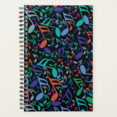 Farbige Musiknoten Planer (Vorderseite)