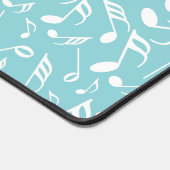 Farbige Musiknoten Schreibtischunterlage (Ecke)