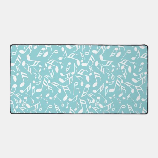 Farbige Musiknoten Schreibtischunterlage (Vorderseite)