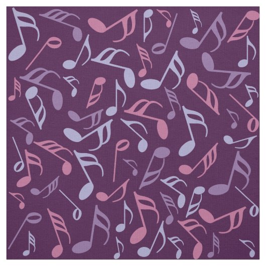Farbige Musiknoten Stoff (Muster)