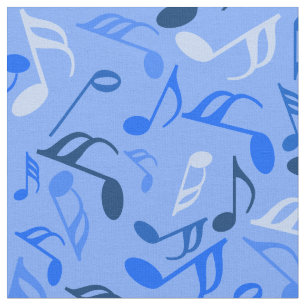 Farbige Musiknoten Stoff