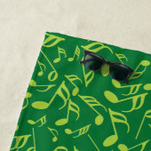 Farbige Musiknoten Strandtuch (Beispiel)