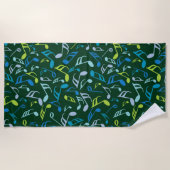 Farbige Musiknoten Strandtuch (Vorderseite)