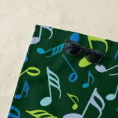 Farbige Musiknoten Strandtuch (Beispiel)