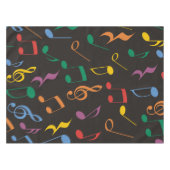 Farbige Musiknoten Tischdecke (Vorderseite (Horizontal))