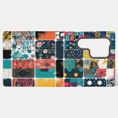 Farbige Muster Abstrakt und floral Samsung Galaxy Hülle (Rückseite (Horizontal))