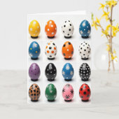 Farbige Muster-Design-Karte Karte (Gelbe Blume)