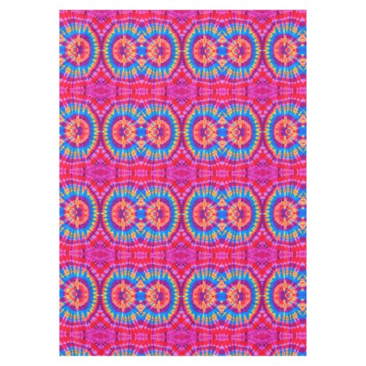 Farbige Muster Krawatte-Farbstoff Bohemian Tischdecke (Vorderseite)