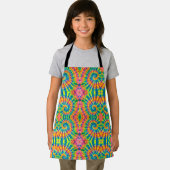 Farbige Muster Krawatte-Färbung Hippie Schürze (Insitu)