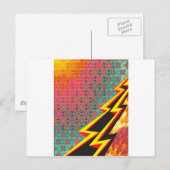 Farbige Mustererstellung "Flash Gordon" Postkarte (Vorne/Hinten)