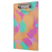 Farbige, mutige Moderne Künstlermuster + Individue Klemmbrett (Links)