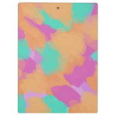 Farbige, mutige Moderne Künstlermuster + Individue Klemmbrett (Rückseite)