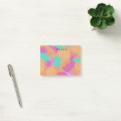 Farbige, mutige Moderne Künstlermuster + Individue Post-it Klebezettel (Büro)