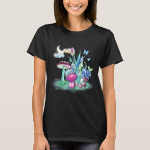 Farbige Mykologie Pilze Raupenpilz Pilz c T-Shirt