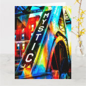 Farbige Mystik Karte (Gelbe Blume)