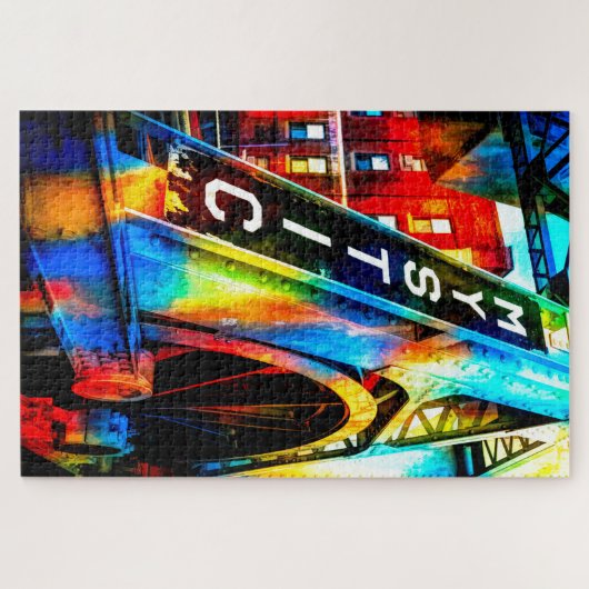 Farbige Mystik Puzzle (Horizontal)