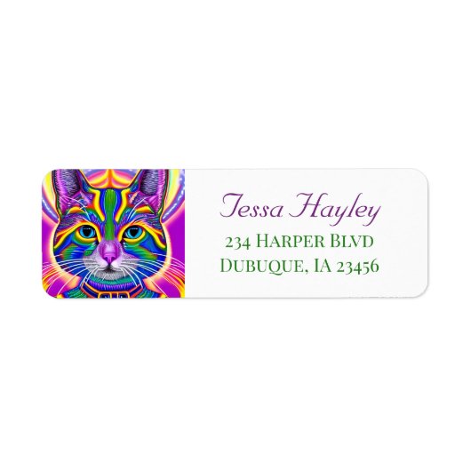 Farbige mystische Spirituelle Katze (Vorne)