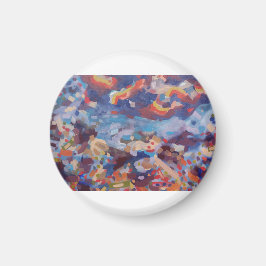 Farbige Nacht Magnet
