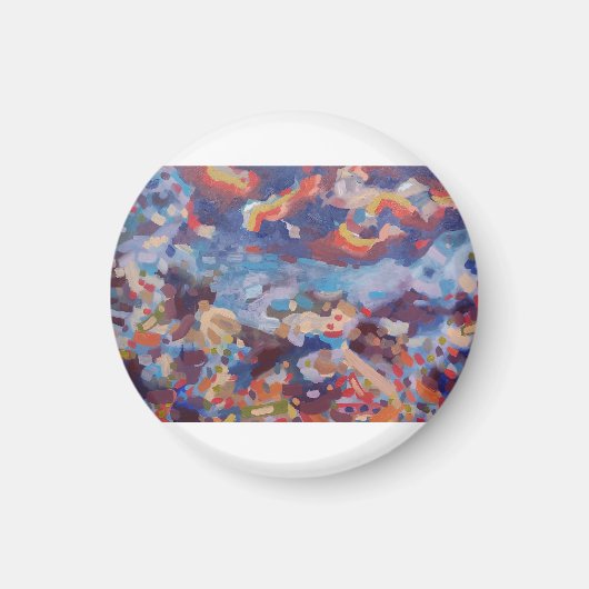 Farbige Nacht Magnet (Vorne)