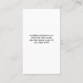 Farbige Nägel | Nagel Polnische Flasche und Brush Visitenkarte (Rückseite)