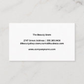 Farbige Nagel Polnische Sorte | Manikürin Visitenkarte (Rückseite)