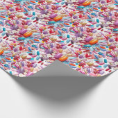 Farbige Nägel Set Geschenkpapier (Ecke)