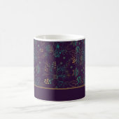 Farbige, nahtlose Blumenmuster personalisierter Na Kaffeetasse (Mittel)