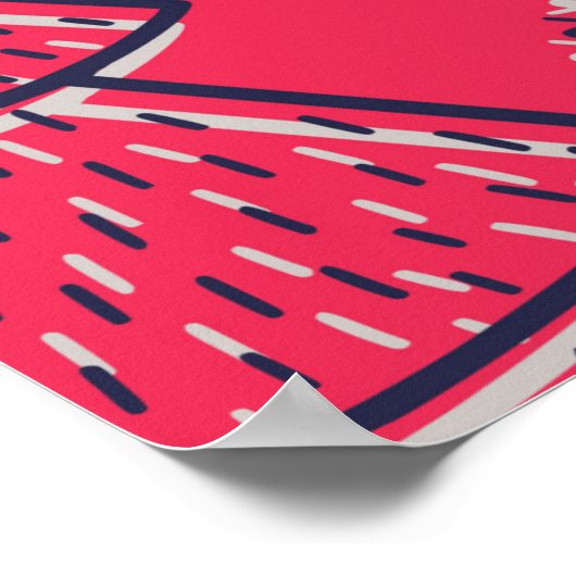 Farbige, nahtlose Muster-Tapete mit Weihnachten Poster (Ecke)