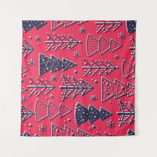 Farbige, nahtlose Muster-Tapete mit Weihnachten Wandteppich (Vorderseite (Horizontal))