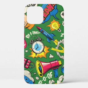 Farbige nahtlose Pop-Art-Muster mit Comic-Sprechbl Case-Mate iPhone Hülle
