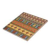 Farbige Native Tribal Muster Keramik Tile Fliese (Seite)