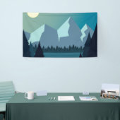 Farbige Naturlandschaft Banner (Messeveranstaltung)