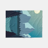 Farbige Naturlandschaft Fleecedecke (Vorderseite (Horizontal))