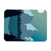 Farbige Naturlandschaft Magnet (Horizontal)