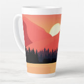 Farbige Naturlandschaft Milchtasse (Linke Ecke)