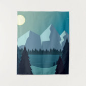 Farbige Naturlandschaft Wandteppich (Vorderseite)