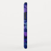 Farbige Navy Lila Alkoholtinte Textur Monogramm Case-Mate iPhone Hülle (Hinten/Rechts)