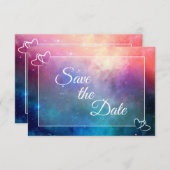 Farbige Nebelkarte Save the Date (Vorne/Hinten)