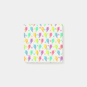 Farbige Neon-Blitz-Bold-Schule Post-it Klebezettel